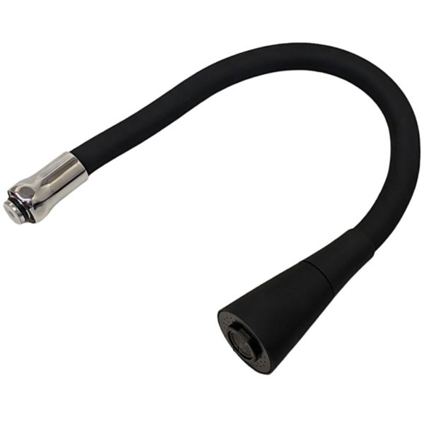 Излив для кухни LEDEME L7507-2 (гнущийся)(черный)(с лейкой)
