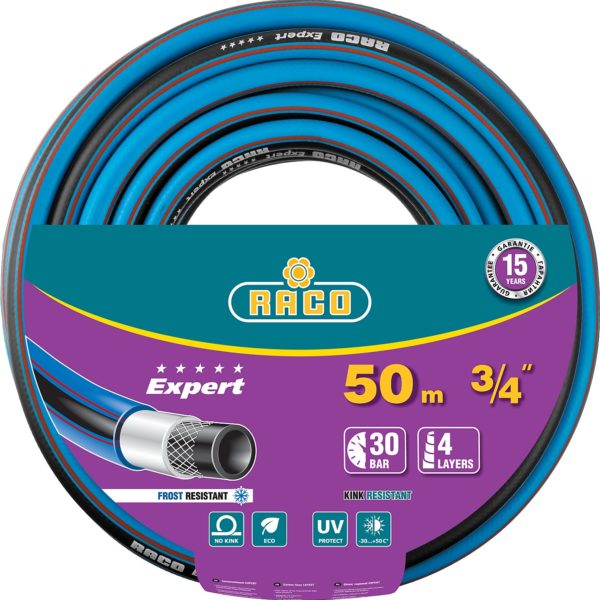 Шланг полив. RACO EXPERT 3/4" (50м, синий)
